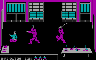 Bushido (DOS) screenshot: Two versus one