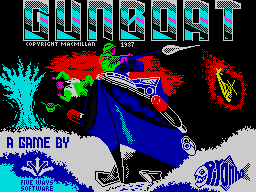 Gunboat (ZX Spectrum) screenshot: Title screen
