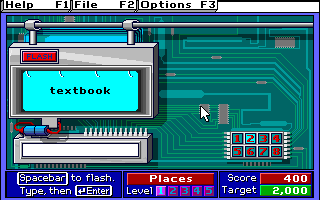 Super Solvers: Spellbound! (DOS) screenshot: Flash Card