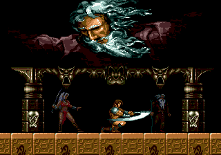 Blades of Vengeance (Genesis) screenshot: Character Select Screen