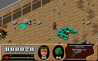 Arnie Savage: Combat Commando (DOS) screenshot: Destroy the mortal