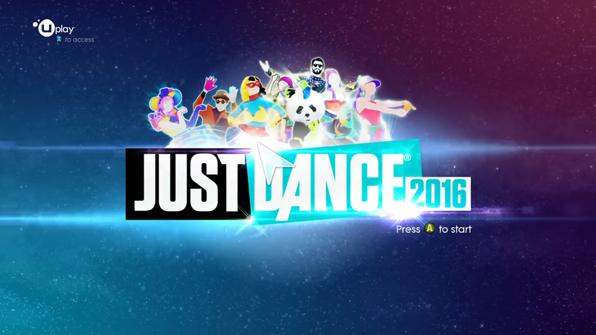 Just Dance 2016 (Xbox 360) screenshot: Title screen