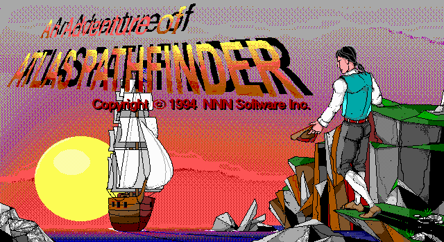 Canton: An Atlas Pathfinder Adventure (DOS) screenshot: Title screen.