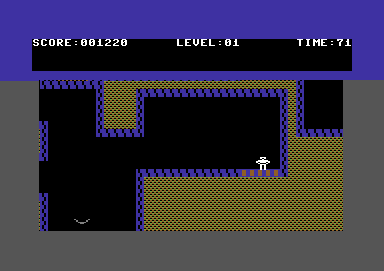 Gateway to Apshai (Commodore 64) screenshot: Hmm, a locked door...