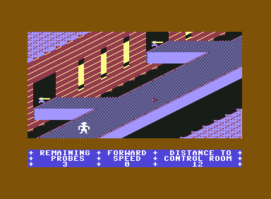 Jupiter Mission 1999 (Commodore 64) screenshot: Catwalk