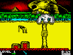 Thundercats (ZX Spectrum) screenshot: Death animation
