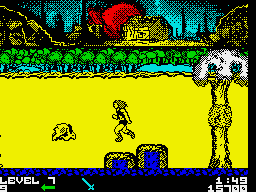Thundercats (ZX Spectrum) screenshot: Flying something