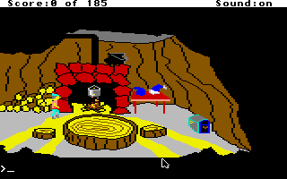 King's Quest II: Romancing the Throne (Apple IIgs) screenshot: The dwarf's house.