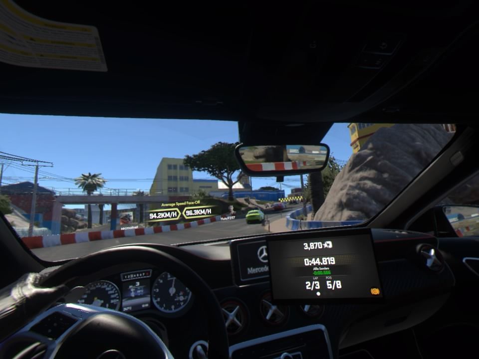 Driveclub VR (PlayStation 4) screenshot: Short circuit in the city