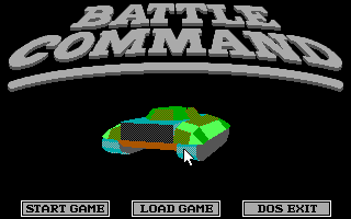 Battle Command (DOS) screenshot: Title screen (EGA/Tandy)