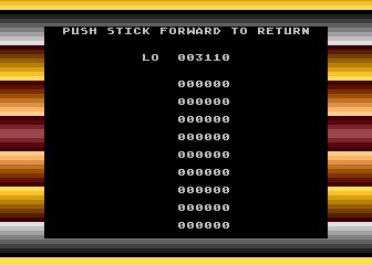 Ardy the Aardvark (Atari 8-bit) screenshot: High scores.
