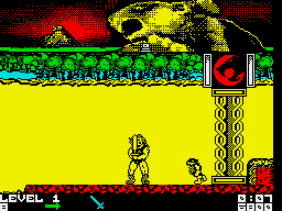 Thundercats (ZX Spectrum) screenshot: End of level