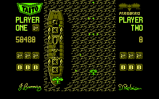 Sky Shark (Amstrad CPC) screenshot: Battle at sea