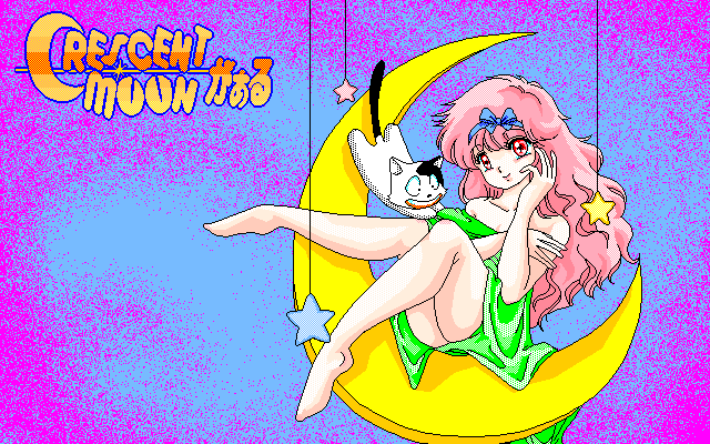 Crescent Moon Girl (PC-98) screenshot: Title screen