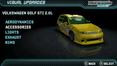 All Cars Need for Speed - Underground Rivals PPSSPP Emulator Android ios PC  