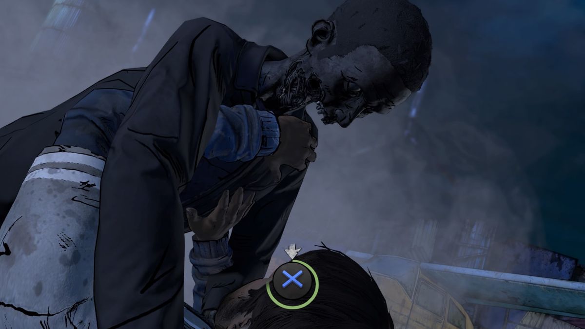 The Walking Dead: A New Frontier - Episode 2 (PlayStation 4) screenshot: I'm not in the mood to get eaten today