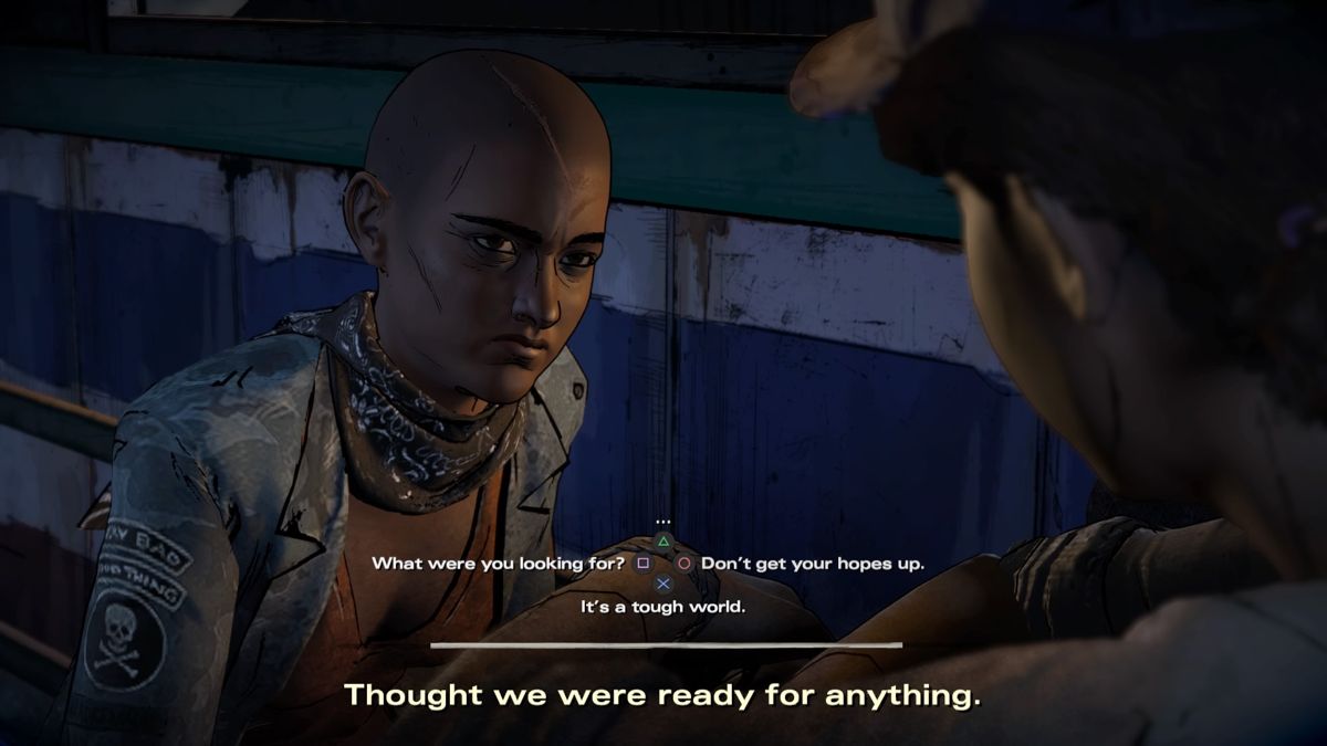 The Walking Dead: A New Frontier - Episode 2 (PlayStation 4) screenshot: Involuntary alliance