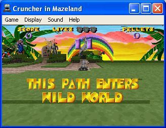 Cruncher in Mazeland (Windows) screenshot: This is the path selection screen