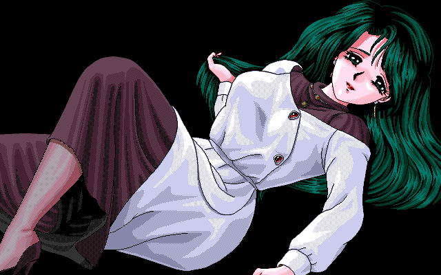 Moonlight-chan Rinshan (PC-98) screenshot: The first opponent
