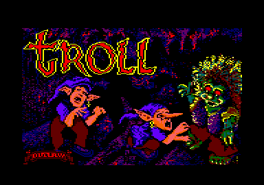 Troll (Amstrad CPC) screenshot: Loading screen.