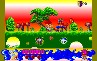 Trolls (DOS) screenshot: The fairy tale land