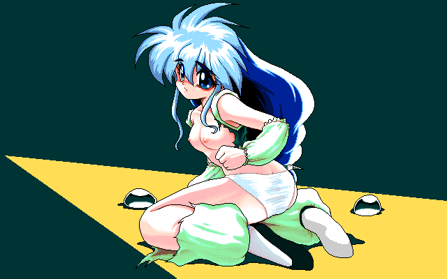 The Queen of Duellist (PC-98) screenshot: ...or rather... pitiful