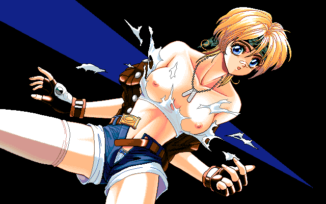 The Queen of Duellist (PC-98) screenshot: ...and win a round!
