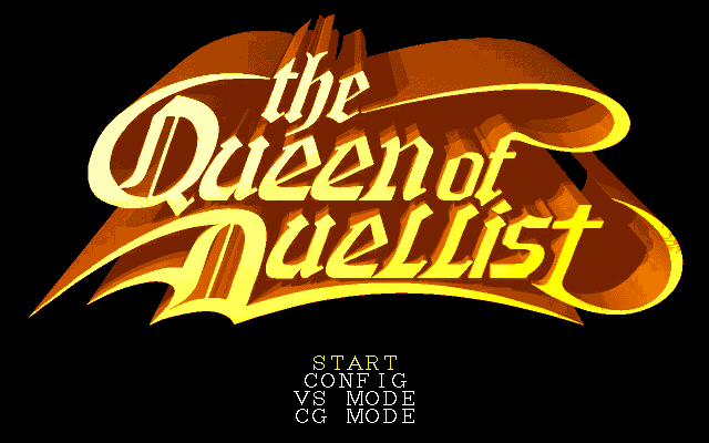 The Queen of Duellist (PC-98) screenshot: Title screen