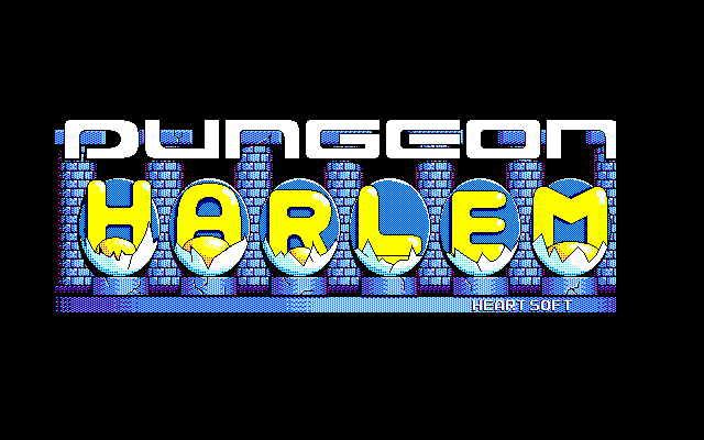 Dungeon Harlem (PC-98) screenshot: Title screen