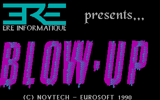 Blow Up! (DOS) screenshot: Intro screen