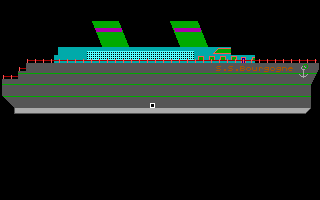 Murder on the Atlantic (DOS) screenshot: Starting to examine the ship
