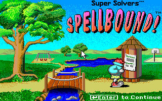 Super Solvers: Spellbound! (DOS) screenshot: Title Screen