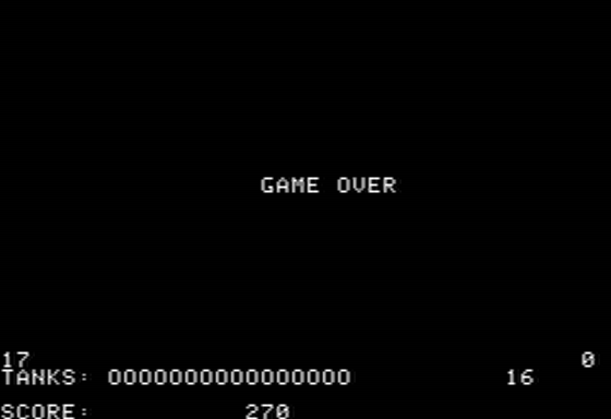 Torax (Apple II) screenshot: Game Over