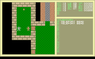 Silmar (DOS) screenshot: Here we find some armour, but the werewolf cannot use it.