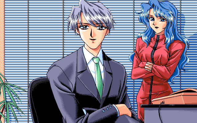 Ring Out!: Pro-Lesring (PC-98) screenshot: A new character appears...