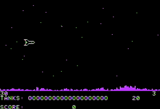 Torax (Apple II) screenshot: Ship Starting Flight