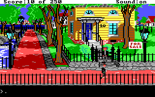 Gold Rush! (DOS) screenshot: Waiting to sell the house