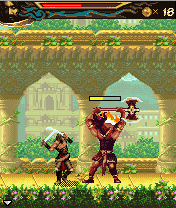Prince of Persia: The Two Thrones (J2ME) screenshot: The first tough enemy