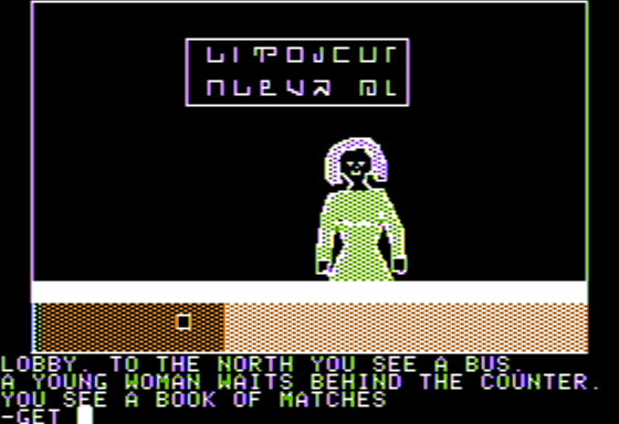 Kabul Spy (Apple II) screenshot: Receptionist