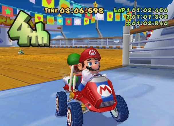 Mario Kart: Double Dash!! (GameCube) screenshot: Failure...