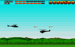 Fire! (Atari ST) screenshot: Air fight