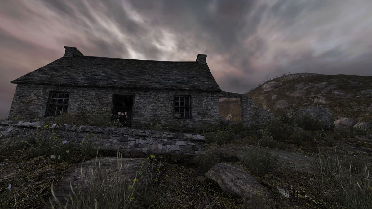 Dear Esther: Landmark Edition (Windows) screenshot: A house on top of the hill