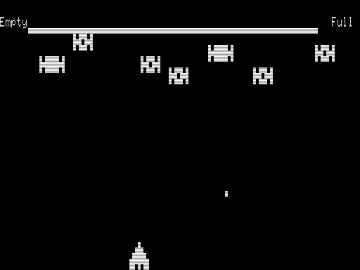 Screenshot of Cosmic Fighter (TRS-80, 1980) - MobyGames