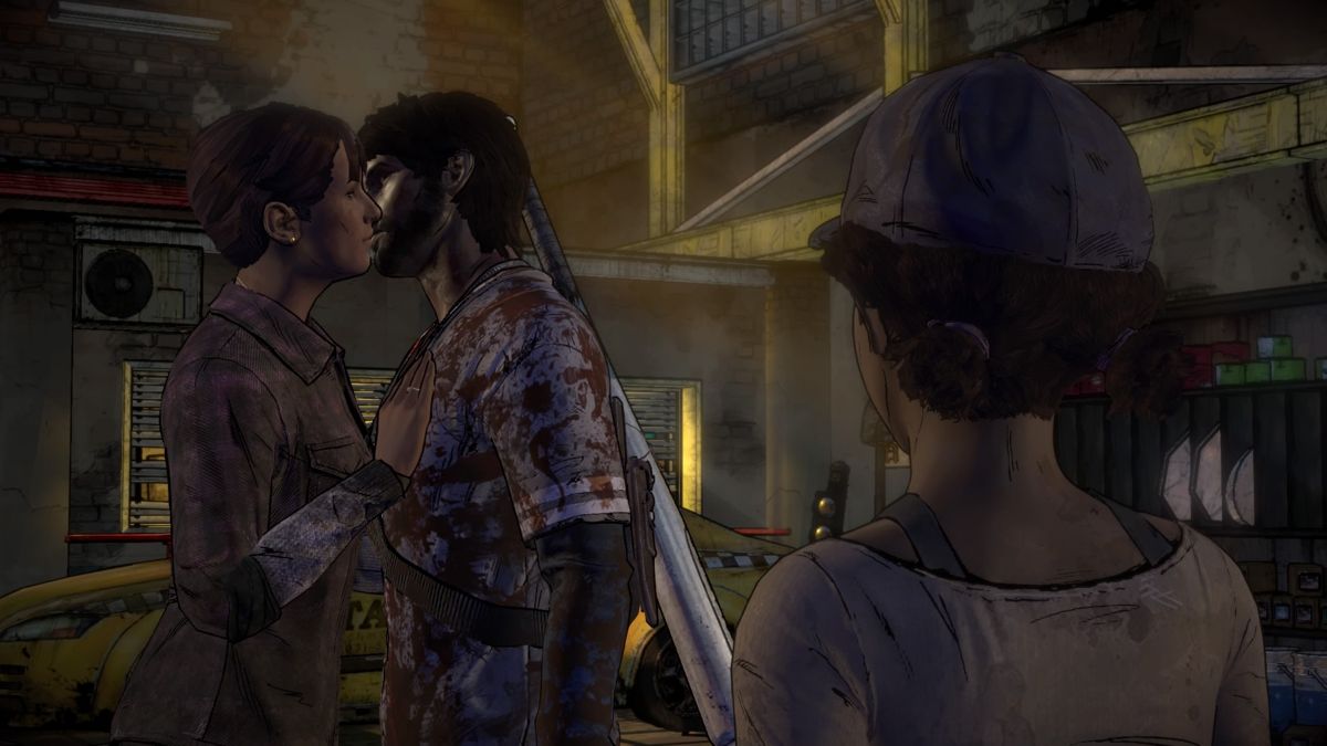 The Walking Dead: A New Frontier - Episode 5 (PlayStation 4) screenshot: One for the road