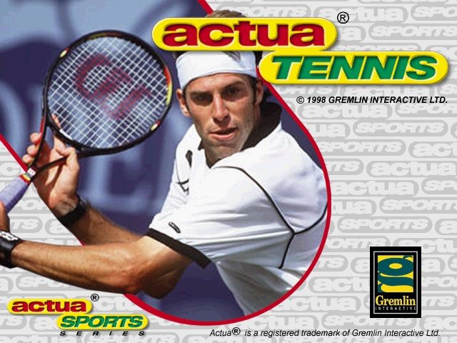 Actua Tennis (Windows) screenshot: Title Screen.