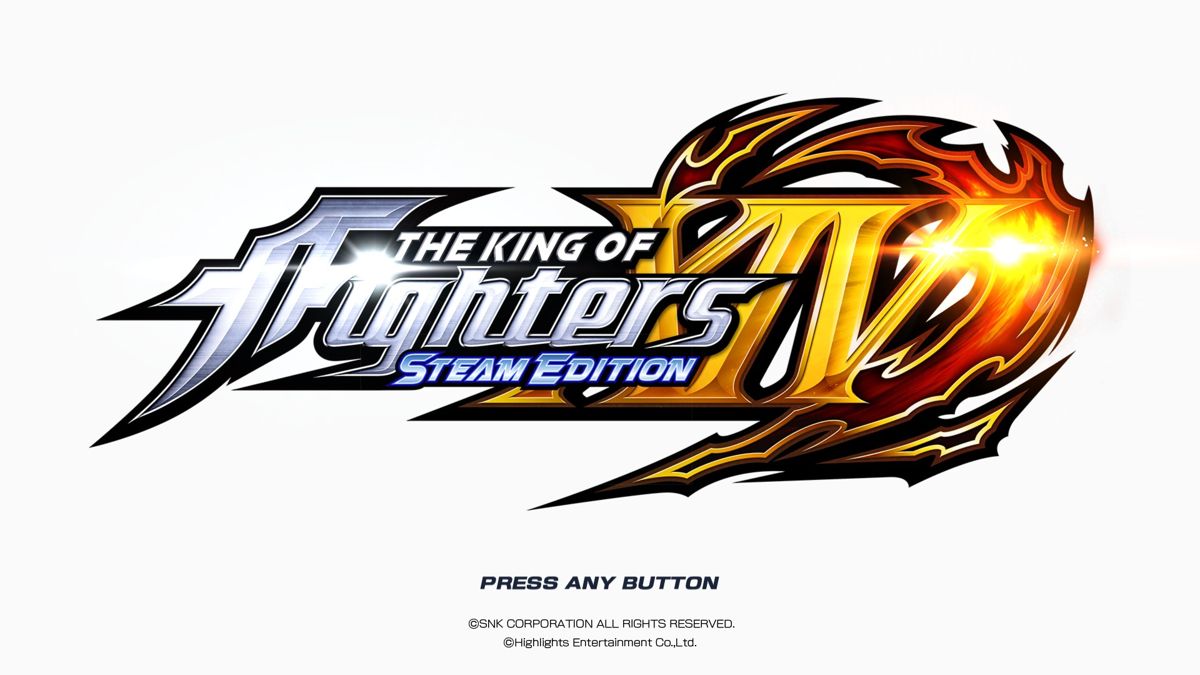 The King of Fighters XIV: Steam Edition (Windows) screenshot: Title screen.