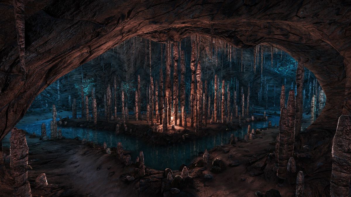 Dear Esther: Landmark Edition (Windows) screenshot: Good thing someone left so many candles lying around, otherwise the cavern would be pitch black