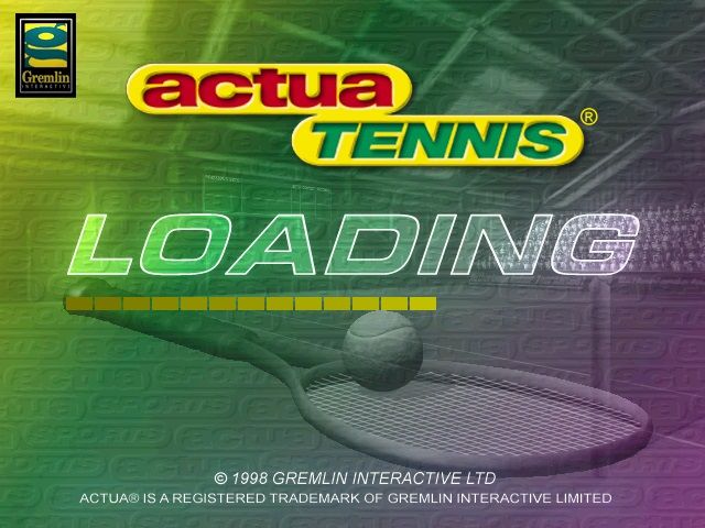 Actua Tennis (Windows) screenshot: Loading Screen.
