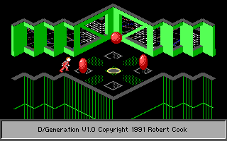 D/Generation (DOS) screenshot: Demo (EGA)