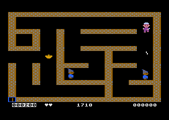 Abracadabra! (Atari 8-bit) screenshot: Trying my magic projectiles.